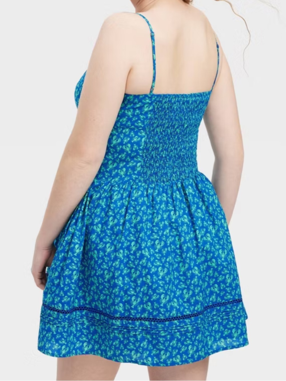 NWT Roller Rabbit X Target Blue Lobster Print Mini Dress Size Medium - Picture 2 of 13